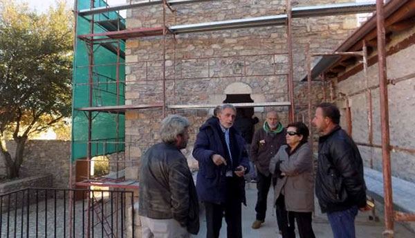 Επίσκεψη στον αποκατασταθέντα Πύργο Πλαπούτα στο χωριό Παλούμπα Γορτυνίας