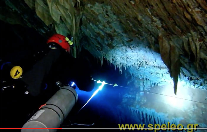 Η εξερεύνηση στα υποβρύχια σπήλαια της Αρκαδίας συνεχίζεται…