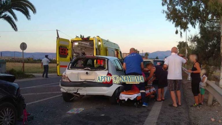 Πριν λίγο: Δύο τραυματίες σε καραμπόλα τεσσάρων αυτοκινήτων στο Ναύπλιο … (ΒΙΝΤΕΟ+ ΦΩΤΟ)