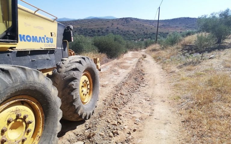 Καθαρισμοί αγροτικών δρόμων στην κοινότητα Λευκακίων του δήμου Ναυπλιέων
