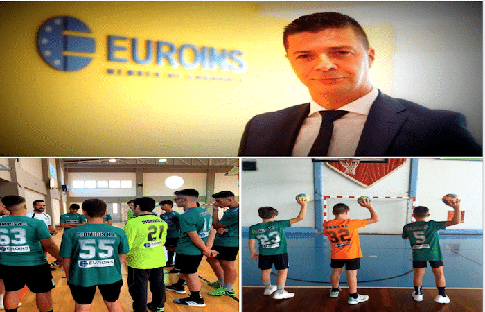 Ο Όμιλος Euroins Greece θα κοσμεί τις φανέλες όλων των τμημάτων του Διομήδη Handball