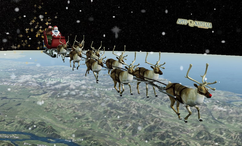 Ο Άγιος Βασίλης ξεκίνησε το ταξίδι του – Δείτε live που βρίσκεται
