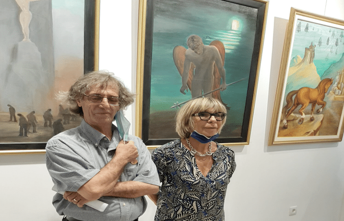 Ο εικαστικός καλλιτέχνης Ρήγας Ρηγόπουλος εκθέτει μέρος του έργου του στην galerie d΄art της Βασιλικής στο Ναύπλιο