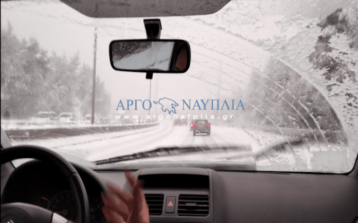χιόνια δρόμοι οδικό δίκτυο