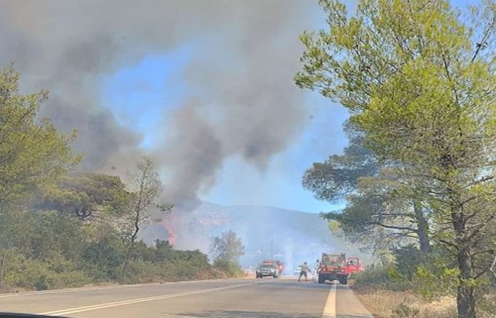 πυρκαγιάς Διακοπή κυκλοφορίας